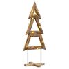 vidaXL Albero di Natale Marrone 149,5 cm Legno massello di teak