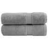 vidaXL Asciugamani da bagno Premium SOLUND 2 pz Grigio 100x150 cm 600 g/m&sup2;