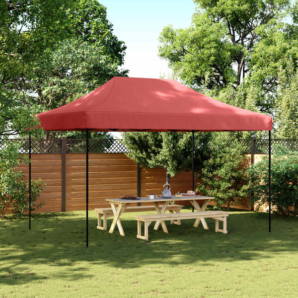 vidaXL Tenda Party Borgogna 279 x 410 x 315 cm Tessuto Oxford