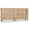 vidaXL Credenza in Legno Massello di Mango 200x40x90 cm