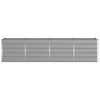 vidaXL Fioriera Grigio chiaro 240 x 80 x 75 cm Acciaio