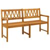 vidaXL Panchina da esterno Naturale 150 x 55,5 x 90 cm