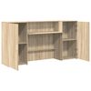 vidaXL Banco Reception Rovere Sonoma 200x50x103,5 cm Legno Multistrato