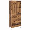 vidaXL Credenza Legno vecchio 69,5 x 34 x 180 cm Legno ingegnerizzato