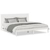 vidaXL Giroletto Extra Lungo senza Materasso Bianco 180x210cm Massello