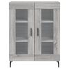 vidaXL Credenza Grigio Sonoma 69,5x34x180 cm in Legno Multistrato