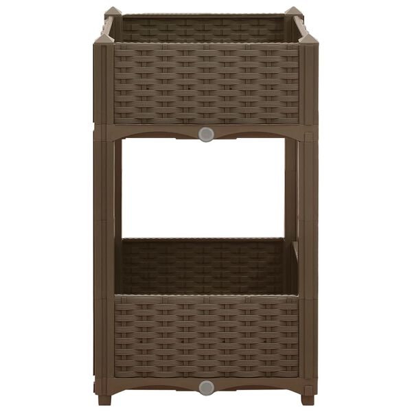 vidaXL Fioriera Rialzata 40x40x71 cm in Polipropilene