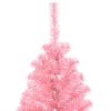 vidaXL Albero di Natale con 150 LED con supporto Rosa 150 cm PVC