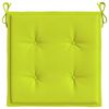 vidaXL Cuscini per Sedia 4 pz Verde Intenso 40x40x4 cm Tessuto Oxford
