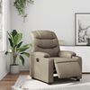 vidaXL Poltrona Reclinabile Elettrica Cappuccino in Similpelle
