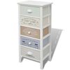 vidaXL Mobile in Stile Francese con 5 Cassetti in Legno