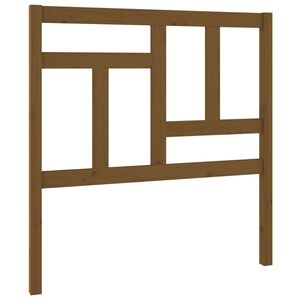 vidaXL Testiera per Letto ambra 80,5x4x100cm in Legno Massello di Pino