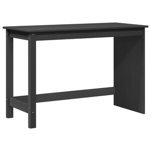 vidaXL Scrivania Grigio 112 x 50 x 75 cm Legno di Pino Massello