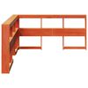 vidaXL Testiera Libreria a L Marrone Cera 150cm Legno Massello di Pino
