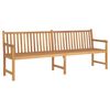 vidaXL Panca da Giardino 228 cm in Legno Massello di Teak