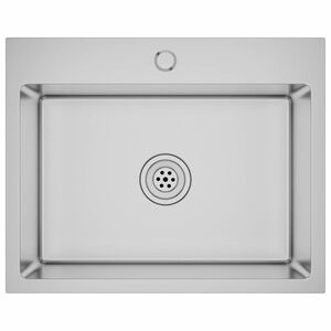 vidaXL Lavello da Cucina Lavorato a Mano in Acciaio Inox