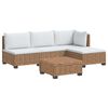 vidaXL 5 pz Set Lounge in Rattan con Cuscini GENDT Rattan naturale