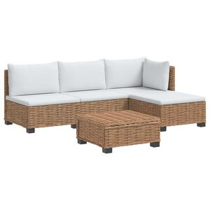 vidaXL 5 pz Set Lounge in Rattan con Cuscini GENDT Rattan naturale
