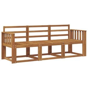 vidaXL Set di divani da esterno 3 pcs Naturale