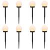 vidaXL Luci solari da esterno con picchetto 8 pcs Bianco caldo 38,5 cm