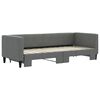 vidaXL Divano Letto con Letto Estraibile Grigio Scuro 80x200 Tessuto