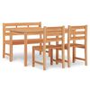 vidaXL Set da Pranzo per Giardino 4 pz in Legno Massello di Teak