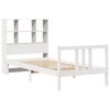 vidaXL Letto Libreria senza Materasso Bianca 90x200 cm Legno di Pino