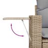vidaXL Set Divano da Giardino 13 pcs Beige Poly Rattan
