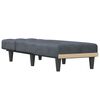 vidaXL Chaise Longue in Velluto Grigio Scuro