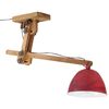 vidaXL Lampada da Soffitto 25 W Rosso Anticato 105x30x65-108 cm E27