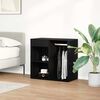 vidaXL Mobiletto Cosmetico con cassetto Rovere Nero 80 x 40 x 75 cm