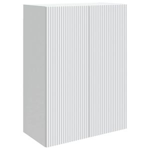 vidaXL Mobiletto a muro 66 x 34,5 x 90 cm Legno ingegnerizzato Bianco