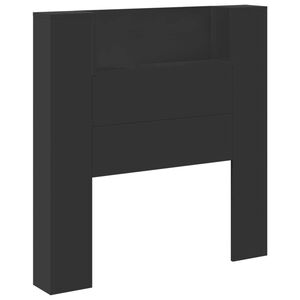 vidaXL Testiera Nero 100 x 16,5 x 103,5 cm Legno multistrato