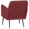 vidaXL Poltrona Rosso Vino 61x78x80 cm Similpelle