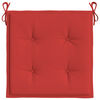 vidaXL Cuscini per Sedia 2 pz Rossi 40x40x4 cm in Tessuto Oxford