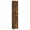 vidaXL Mobile da Bagno Rovere Fumo 30 x 33 x 190 cm