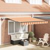vidaXL Tenda Retrattile Giallo e Arancione 300 x 250 cm Tessuto