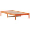 vidaXL Dormeuse senza Materasso Marrone Cera 80x200 cm Legno di Pino