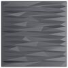 vidaXL Pannelli da parete 12 pcs Grigio pietra 50 x 50 cm Schiuma XPS