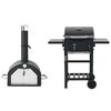 vidaXL Forno per Pizza e Barbecue 3-in-1 Nero