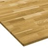 vidaXL Piano del Tavolo Legno Massello di Rovere Quadrato 23mm 70x70cm