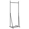 vidaXL Stendibiancheria Nero 62 x 48 x 158 cm Acciaio