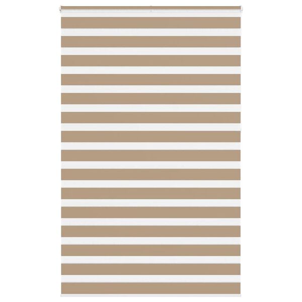 vidaXL Tenda a Rullo Zebra Larghezza Tessuto 145,9 cm Poliestere