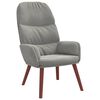 vidaXL Sedia Relax Grigio Chiaro in Velluto