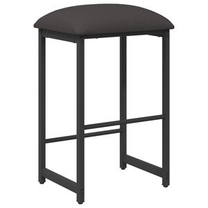 vidaXL Sgabello da bar Grigio Scuro 40 x 32 x 64 cm