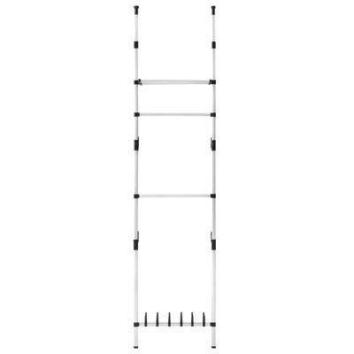 Greensen Asta appendiabiti telescopica Heavy Duty, Armadio telescopico, di organizzazione regolabile Appendiabiti per guardaroba, guardaroba Aste appendiabiti aperte Appendiabiti, 246-300cm