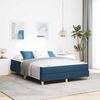 vidaXL Letto a molle con materasso Blu 140 x 190 cm Tessuto