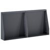 vidaXL Muro di contenimento 2 pz 40 x 12 x 40 cm Acciaio Antracite
