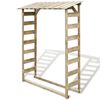 vidaXL Deposito per Legname Capanno 150x44x176 cm Pino Impregnato
