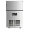 vidaXL Macchina per Ghiaccio Argento 45 kg / 24 h